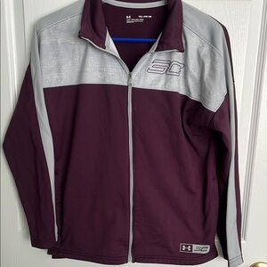 Under Armour Purple and Gray Long Sleeve Tee